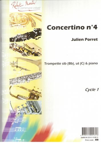 Robert Min Porret J. - Concertino N4 Sib Ou Ut