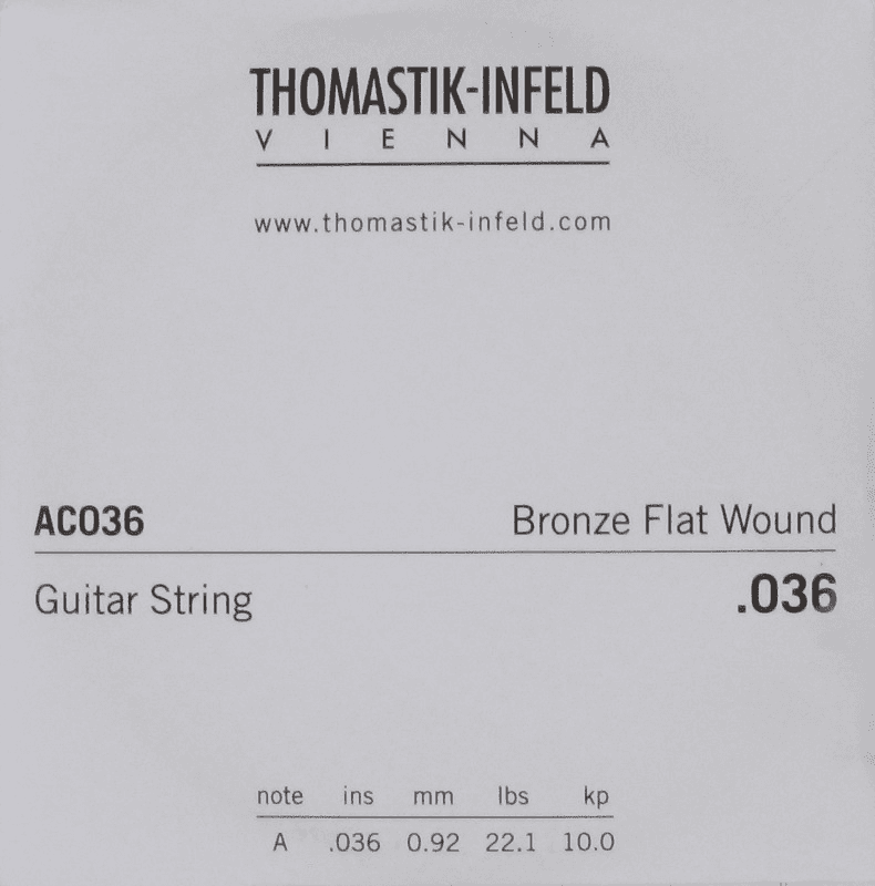 AC036 Plectrum Bronze Flat Wound 036