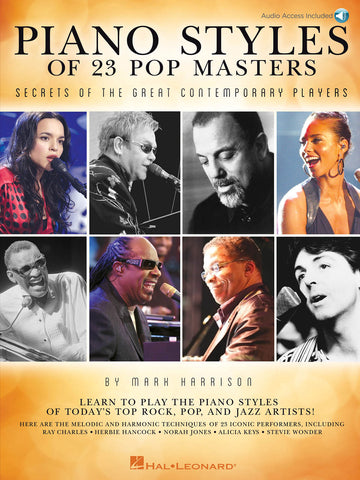HARRISON MARK PIANO STYLES OF 23 POP MASTERS + AUDIO EN LIGNE - PIANO SOLO