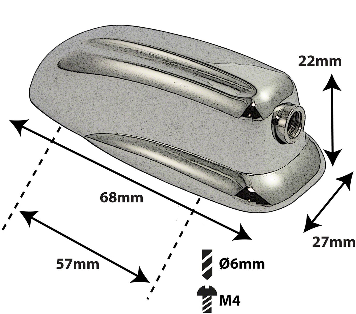 L18BD - Coquille Grosse Caisse - 57mm (X1)