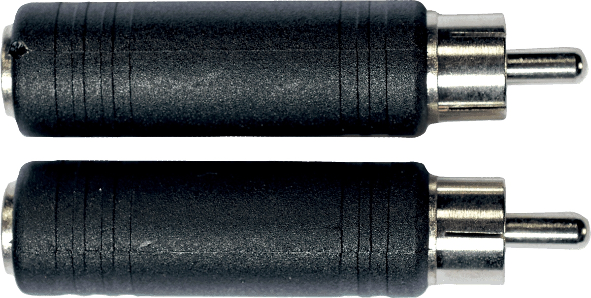 Adaptateur RCA M/jack Fem.em. 6.35 - Lot de 2