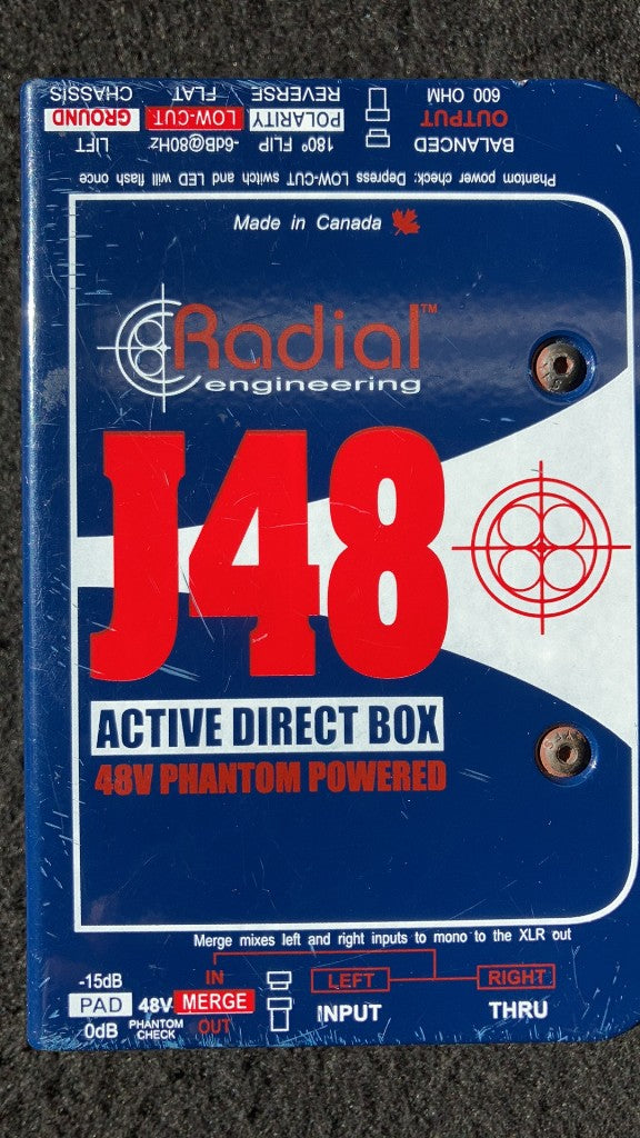 J48 actieve DI + fantoomvoeding 48V - stock B