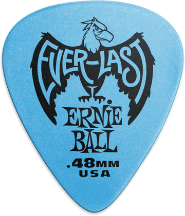 Plectrums Everlast Zakje van 12 Blauw 0,48mm