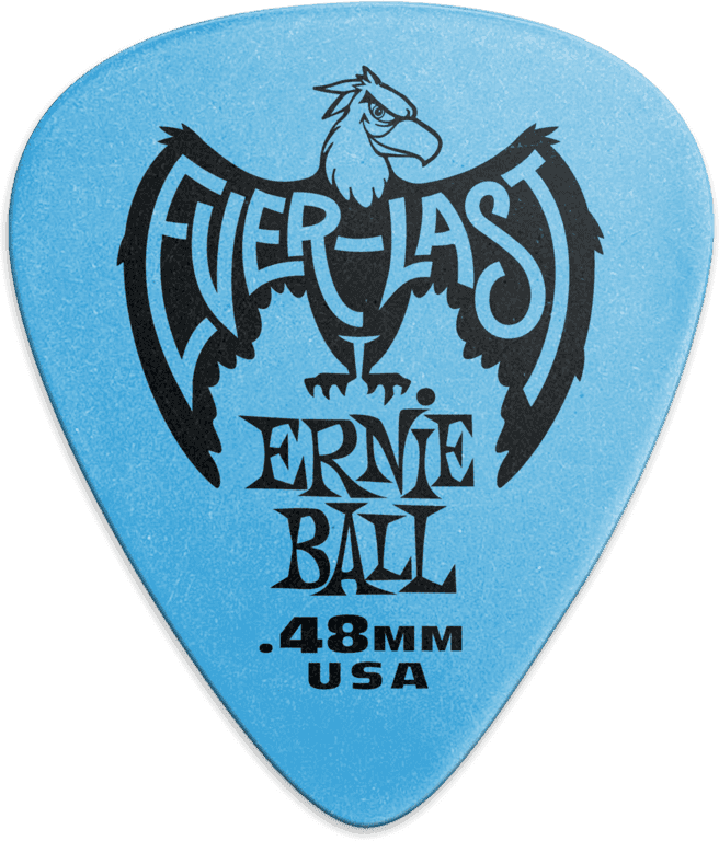 Plectrums Everlast Zakje van 12 Blauw 0,48mm