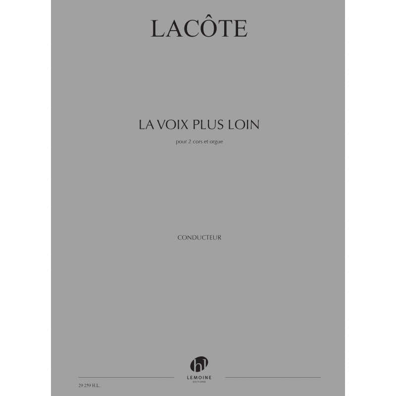 LACOTE THOMAS - De stem verder