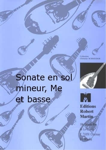 Robert Min Anonyme - Sonate En Sol Mineur Mandoline Et Basse