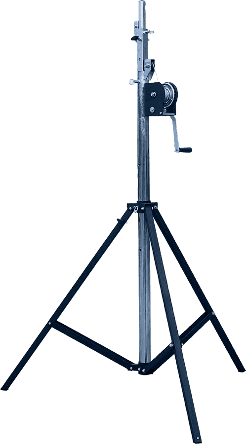 SLS15 - Stand Lumiere Avec Manivelle Noir/chrome
