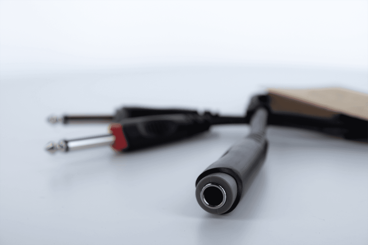 Kabel Y Splitter Stereo-Jack Vrouwelijk / 2 Mono-Jacks Mannelijk 30 cm