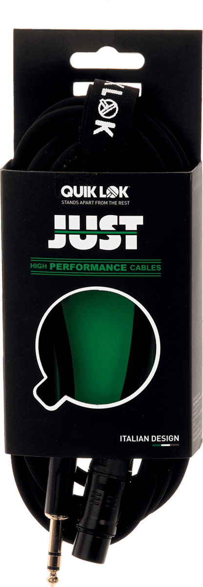 JUSTFJS10 Cable Micro XLR Femelle Jack Stereo 10M