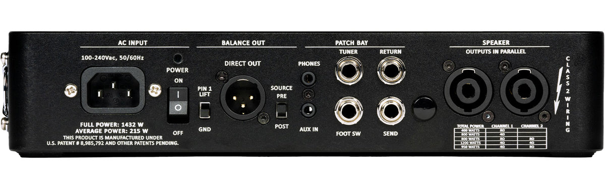 FUSION 1200S BASS AMP HEAD