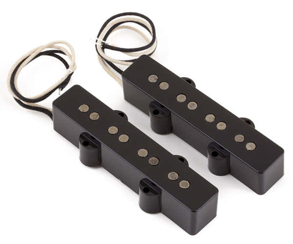 Pure Vintage '74 Jazz Bass Pickup Set Black (2)