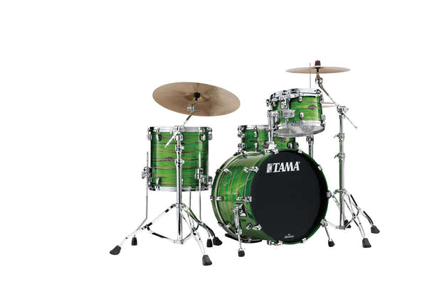 Tama STARCLASSIC WALNUT/BIRCH 3-PIECE SHELL PACK WITH 20" BASS DRUM LACQUER SHAMROCK OYSTER