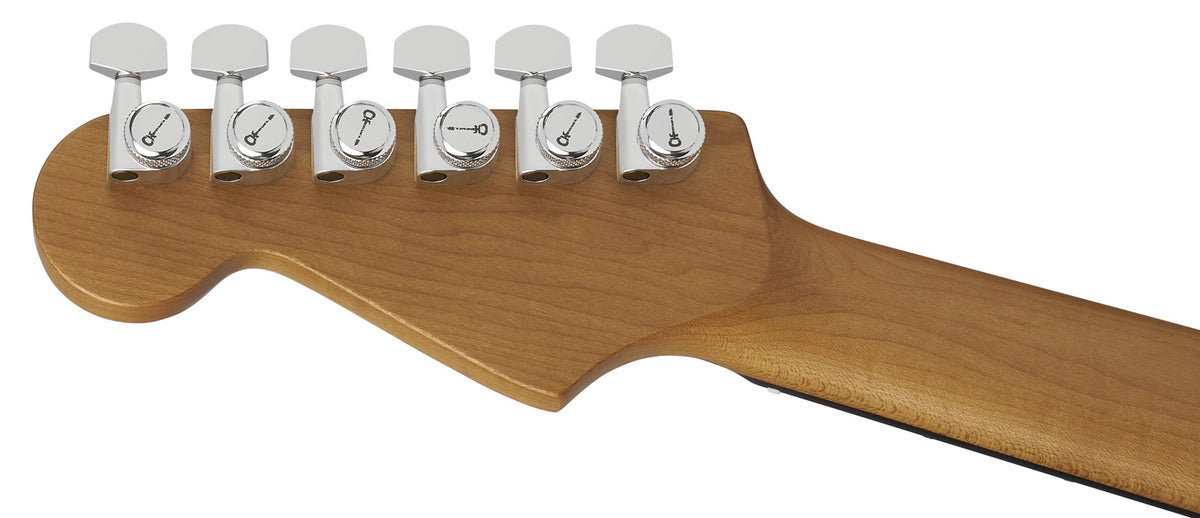Pro-Mod Plus Dinky DK24 HSS 2PT EB QM Ebo Amberkleurig Tijgeroog