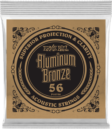 .056 ALUMINUM BRONZE WOUND ACOUSTIC GUITAR STRINGS