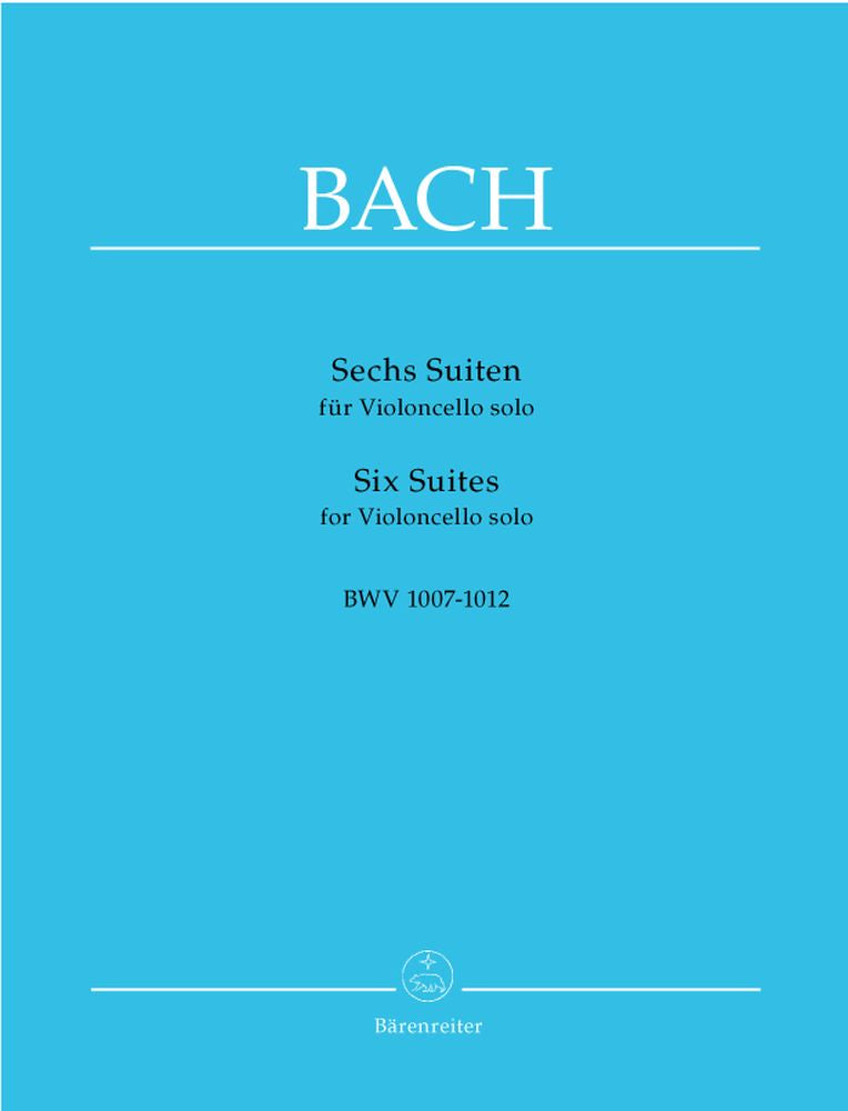 Barenreiter 6 Suites BWV 1007-1012 Violoncelle - Bach