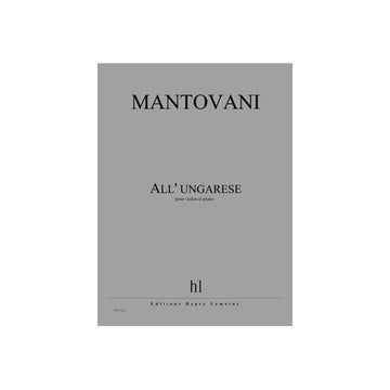 Mantovani - All'ungarese - Violon et Piano
