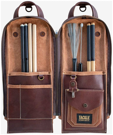 Housse Modulaire pour Baguettes en Cuir - Marron