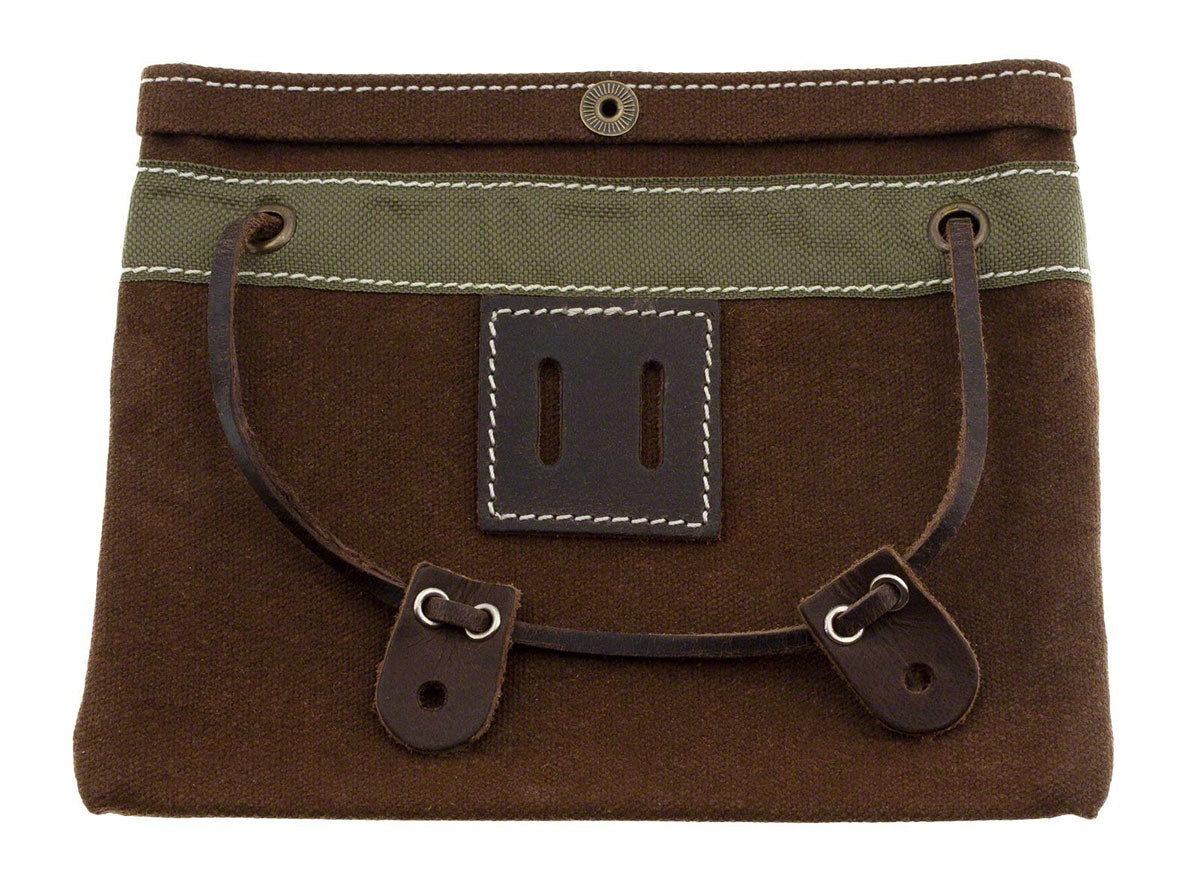 Etui van Gewaxte Canvas - Bruin
