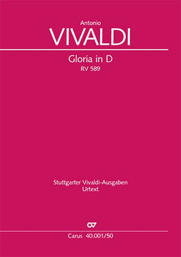 Vivaldi Antonio - Gloria RV589 - Chant/piano