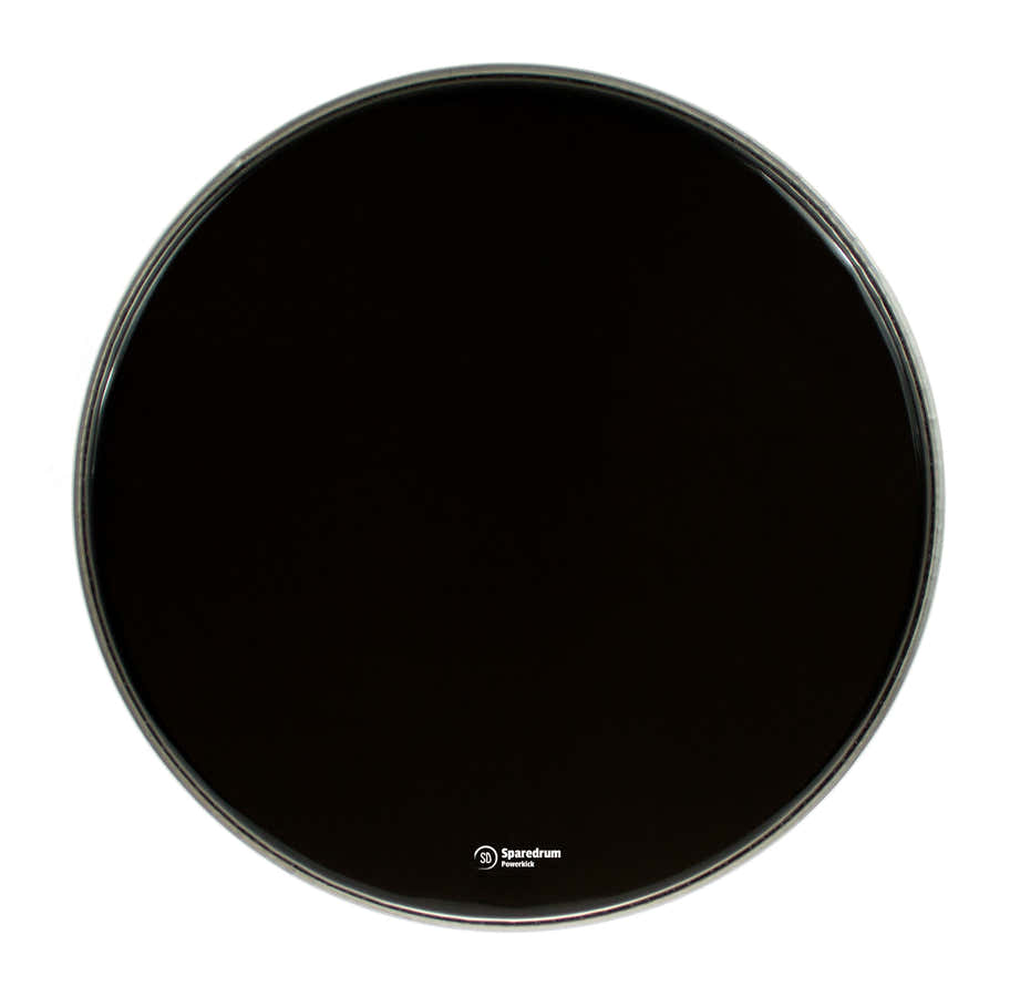 PK22DB-B - 22" POWERKICK DARK BLACK BD HEAD - 1-PLY + MUFFLER - 10 MIL