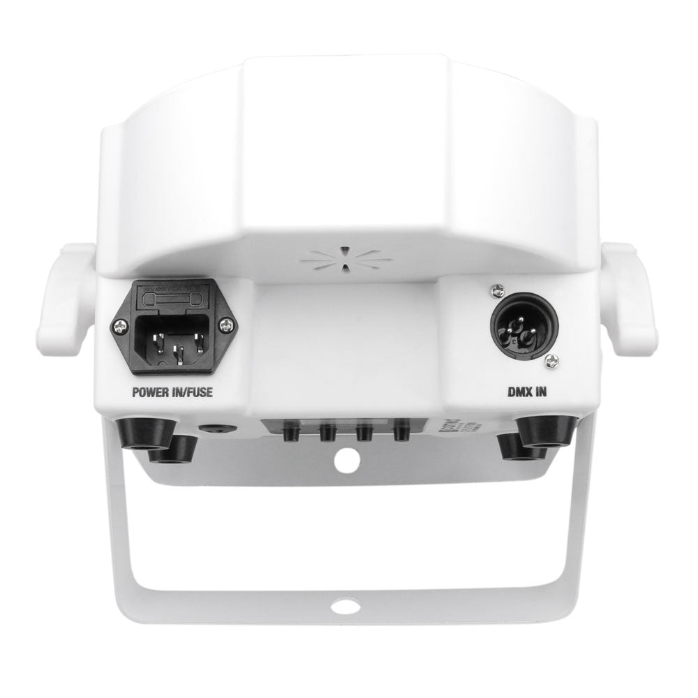 Flat Par Tri 3W Ir WH - Platte PAR-LED-projector Met Driekleurige LED's (RGB) - 7 X 3 W Hoog Vermogen - Doos