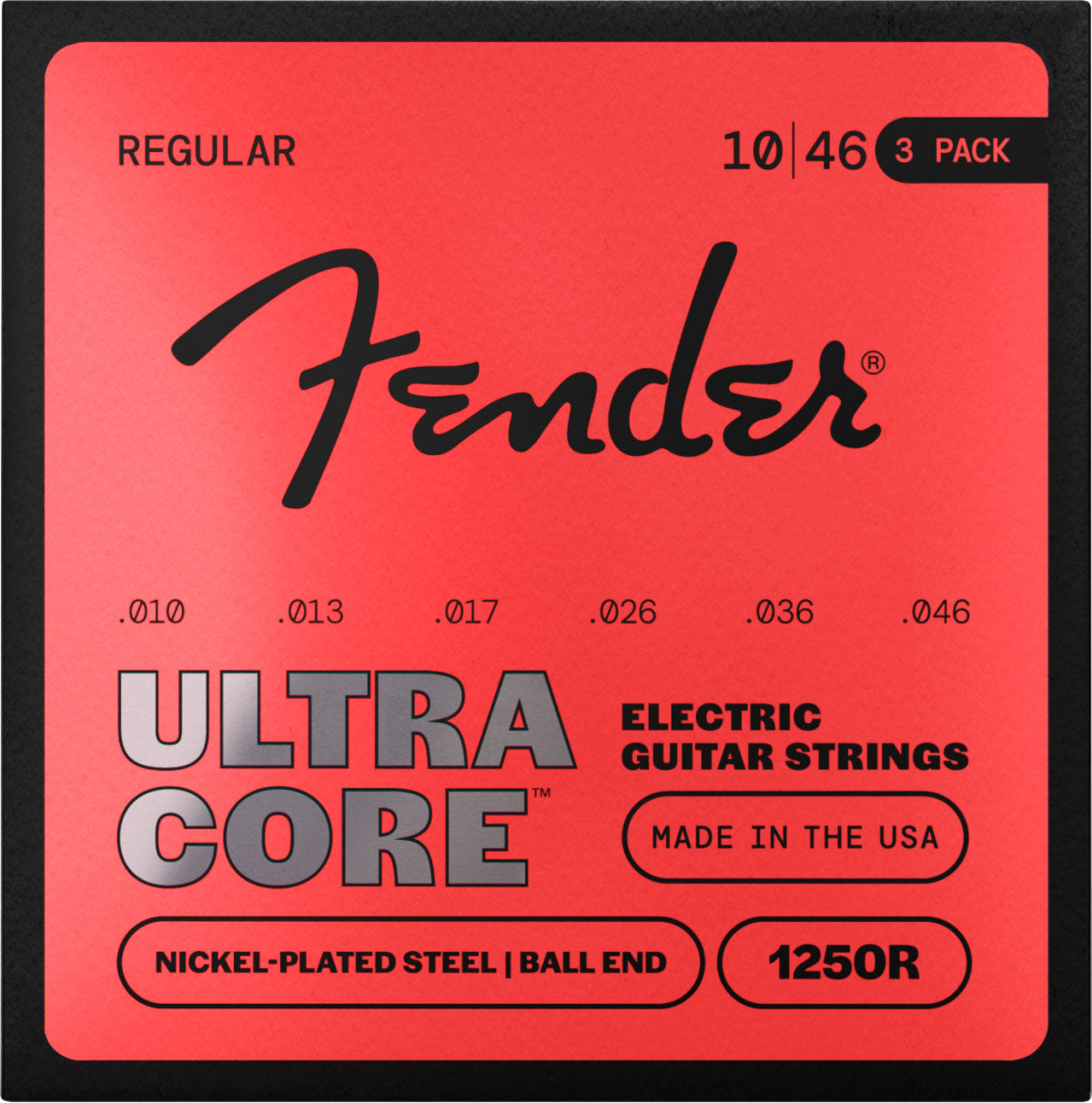 Ultracore Nickel Plated Steel, Ball End, 1250R 10-46, (6) 3-Pack