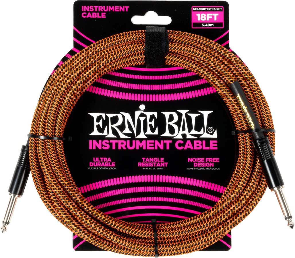 Gaine Tissée 5,5m Orange et Noir