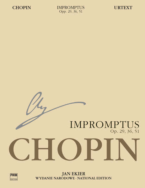 Chopin F. Ekier J. - Romptus Op29,36,51 - (Serie A) Edit.Urtext (Texte Polonais) Piano