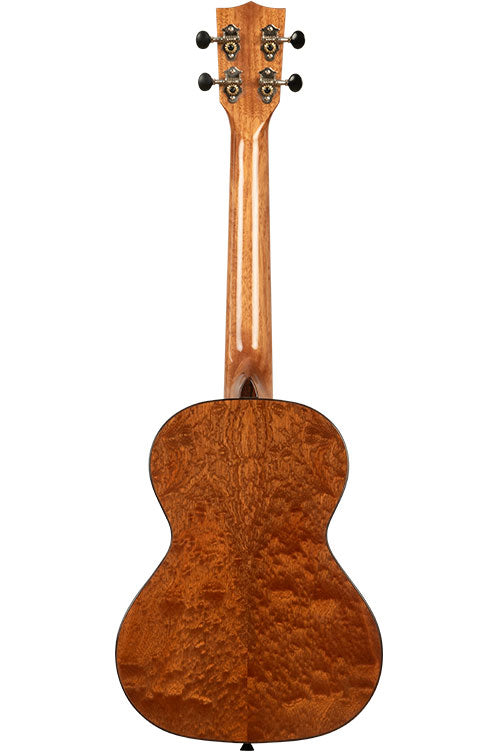 20th Anni Massief Sparrenblad/Gewolkt Sapele Tenor met Hoes
