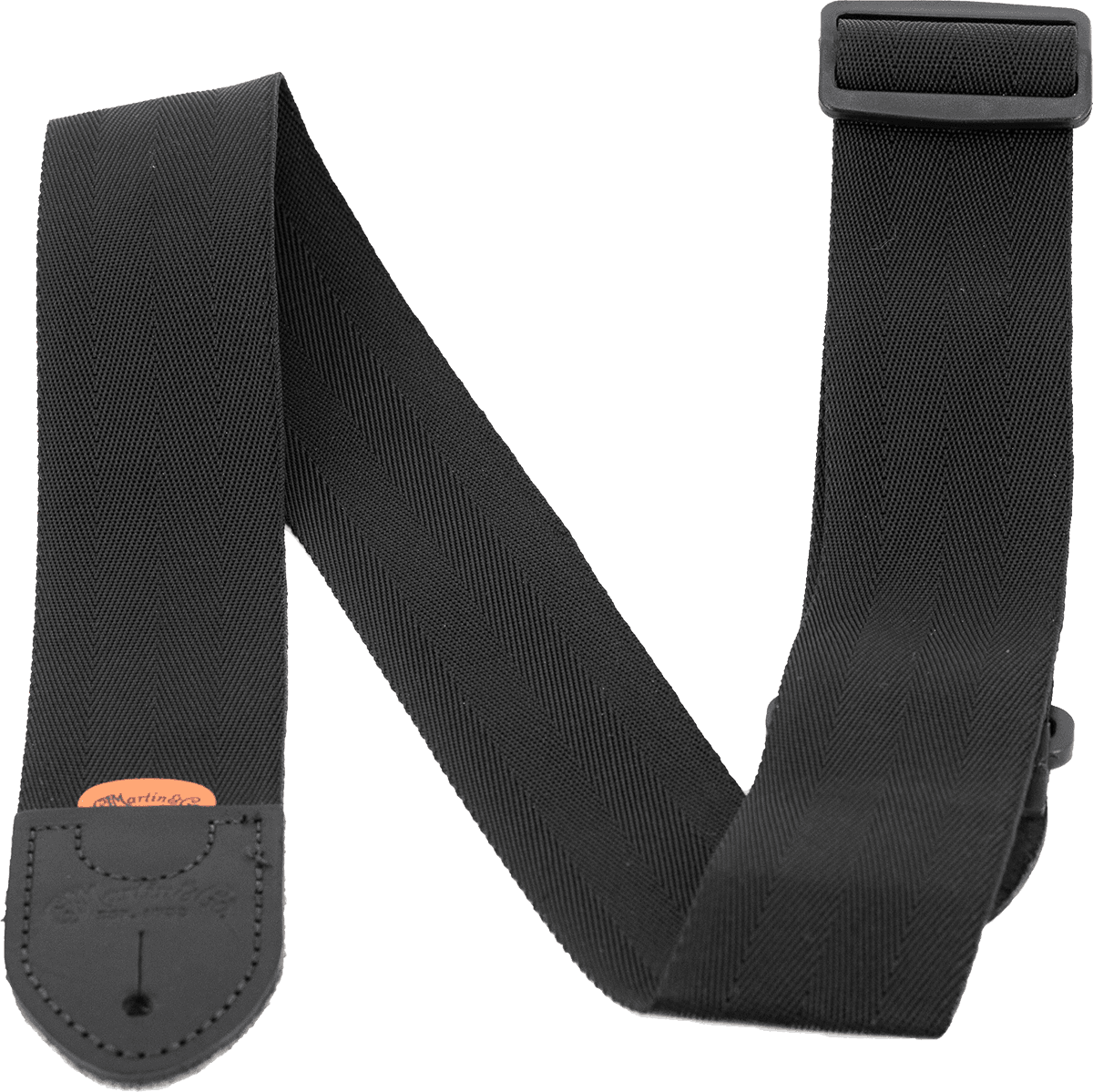 NYLON STRAP AND LEATHER REINFORCEMENTS BLACK