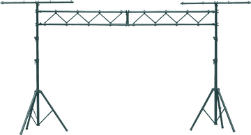 STS14 - Deux Stands Lumiere Trepied Avec Pont Noir