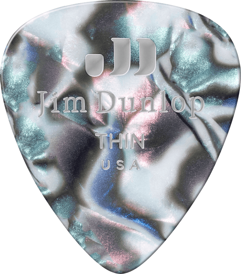 12 x Thin Genuine Celluloid Abalone