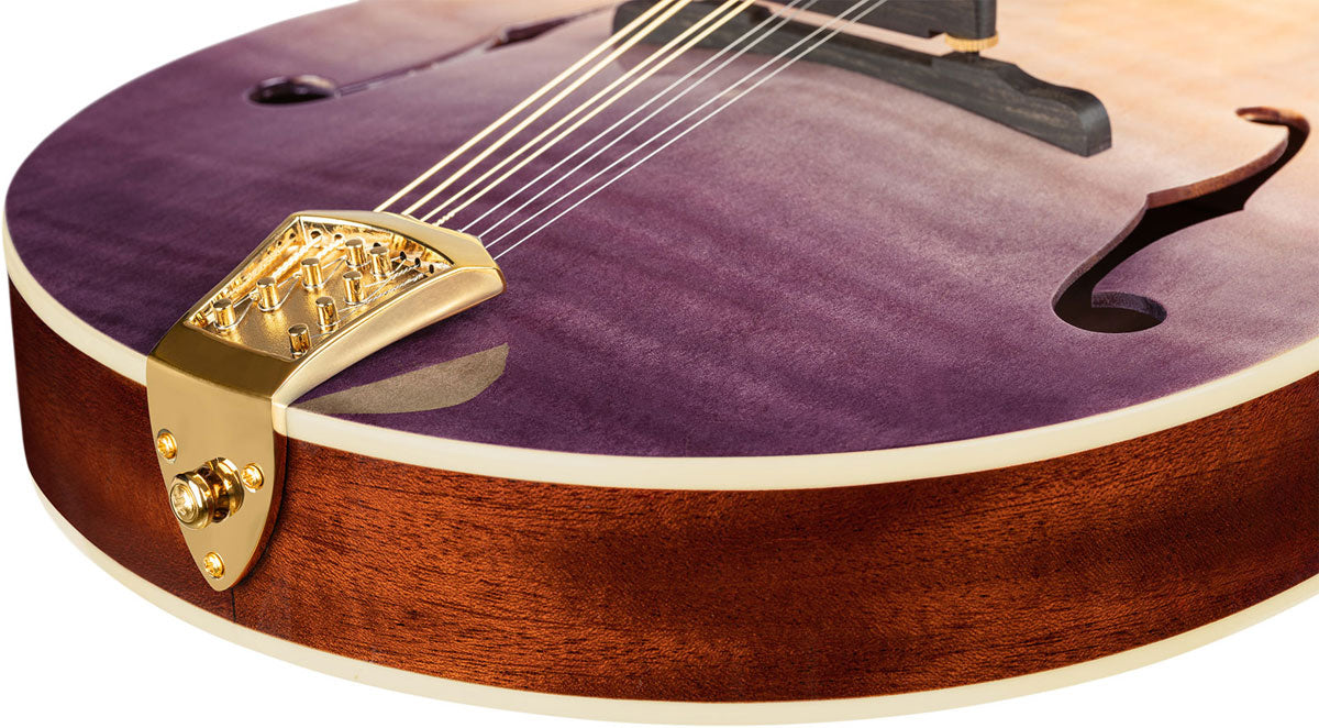 Americana A-Style-mandoline + Croco-leren koffer