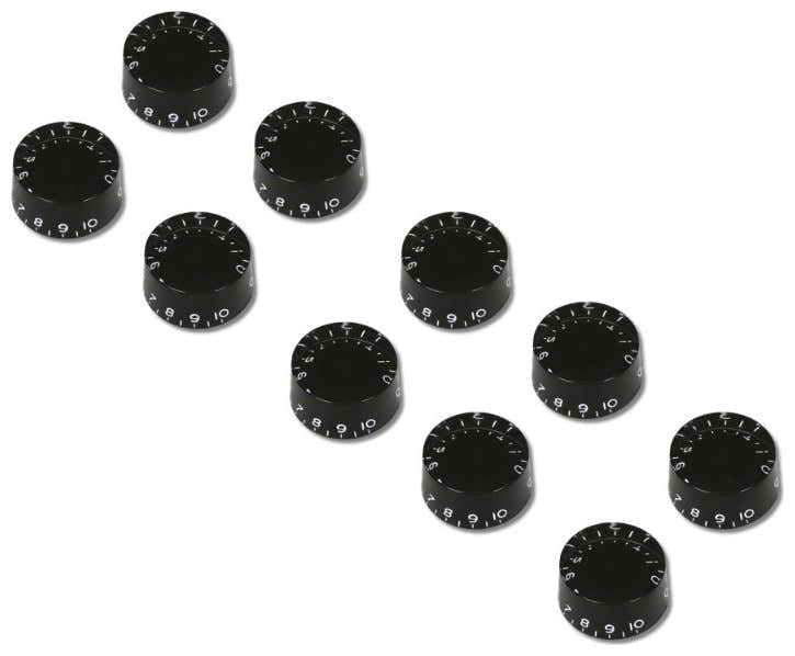 LP BOUTON PLEXI-CYLINDRIC BK