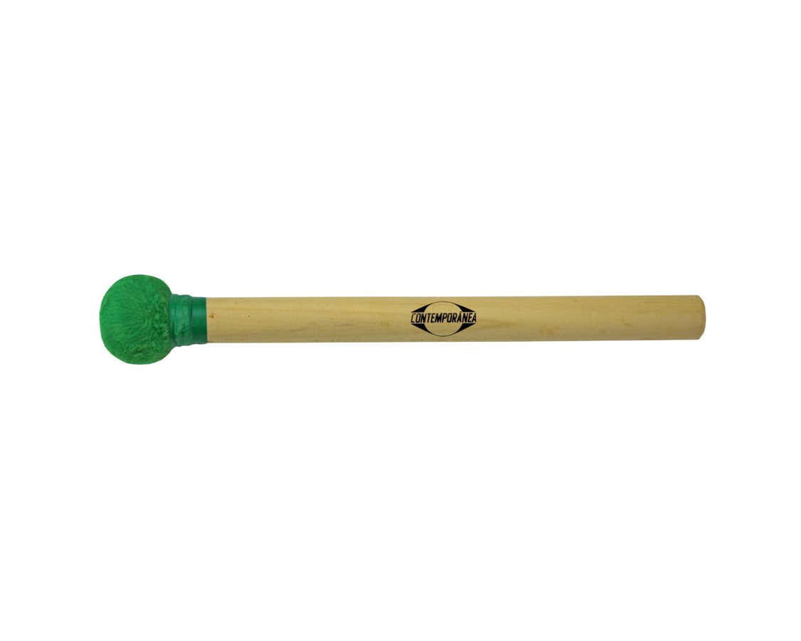C-BS09G - Mailloche De Surdo Verte Bois Petite Tête 30Cm