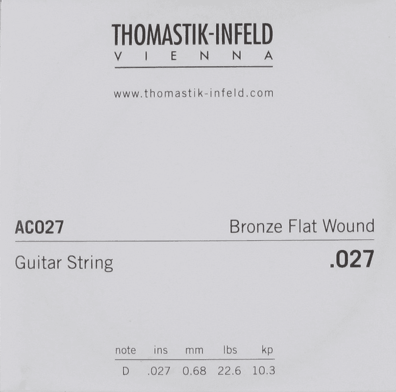 AC027 Plectrum Bronze Flat Wound 027