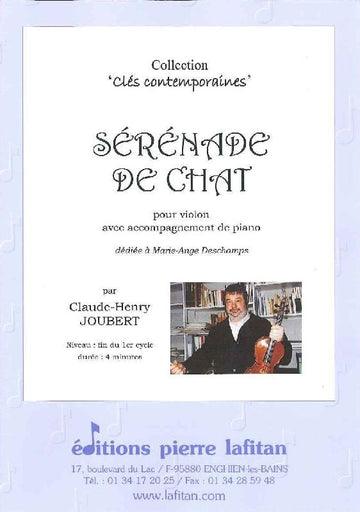JOUBERT CLAUDE-HENRY - SERENADE DE CHAT - VIOLON ET PIANO