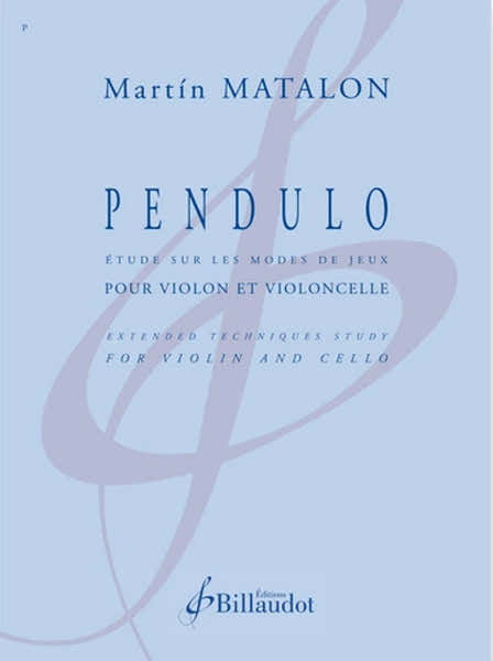 MATALON MARTIN - PENDULO - VIOLON & VIOLONCLLE