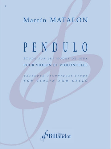 MATALON MARTIN - PENDULO - Viool & cello