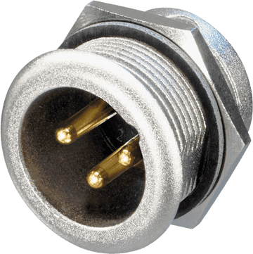Connecteurs Audio Embases XLR MPR-HD 3 Ples Male Etanche
