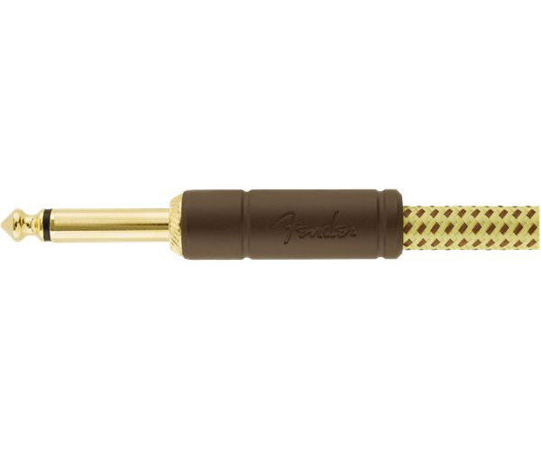 DELUXE INSTRUMENT CABLE STRAIGHT/ANGLE 18.6' TWEED
