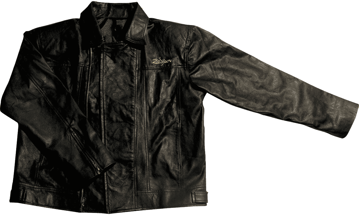 T5132 Zwart jack van imitatieleer M (medium)