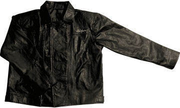 T5132 Zwart jack van imitatieleer M (medium)