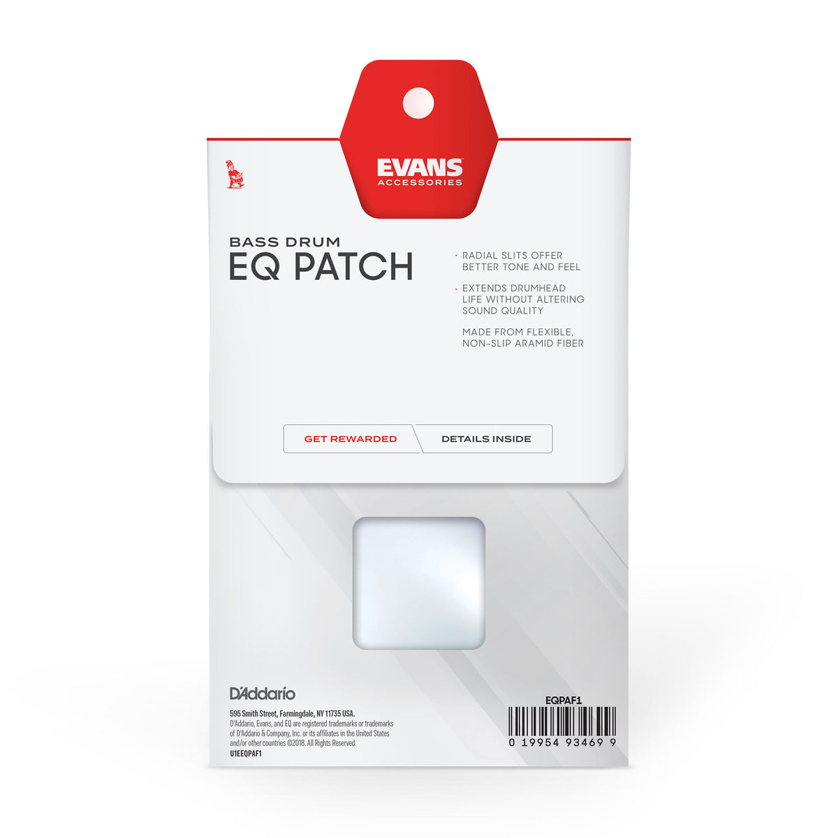 EQPAF1 - Patch Voor Enkel Pedaal AF Aramidevezel