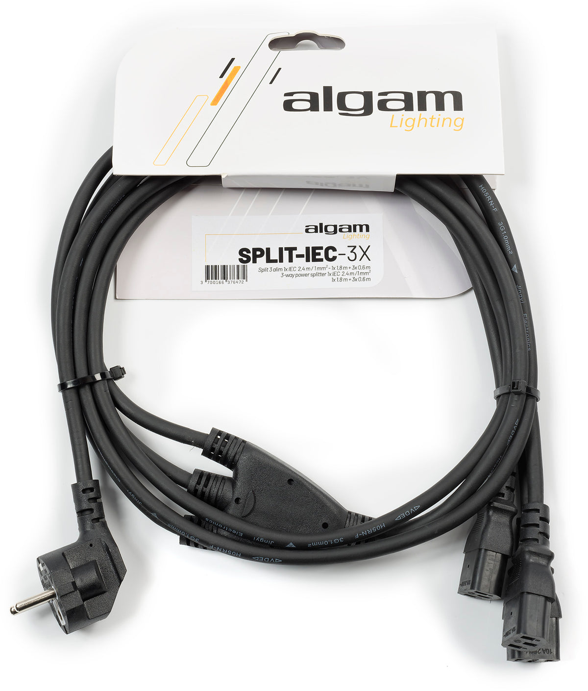 Câble d'alimentation Split 3 connecteursIEC - 2,4M