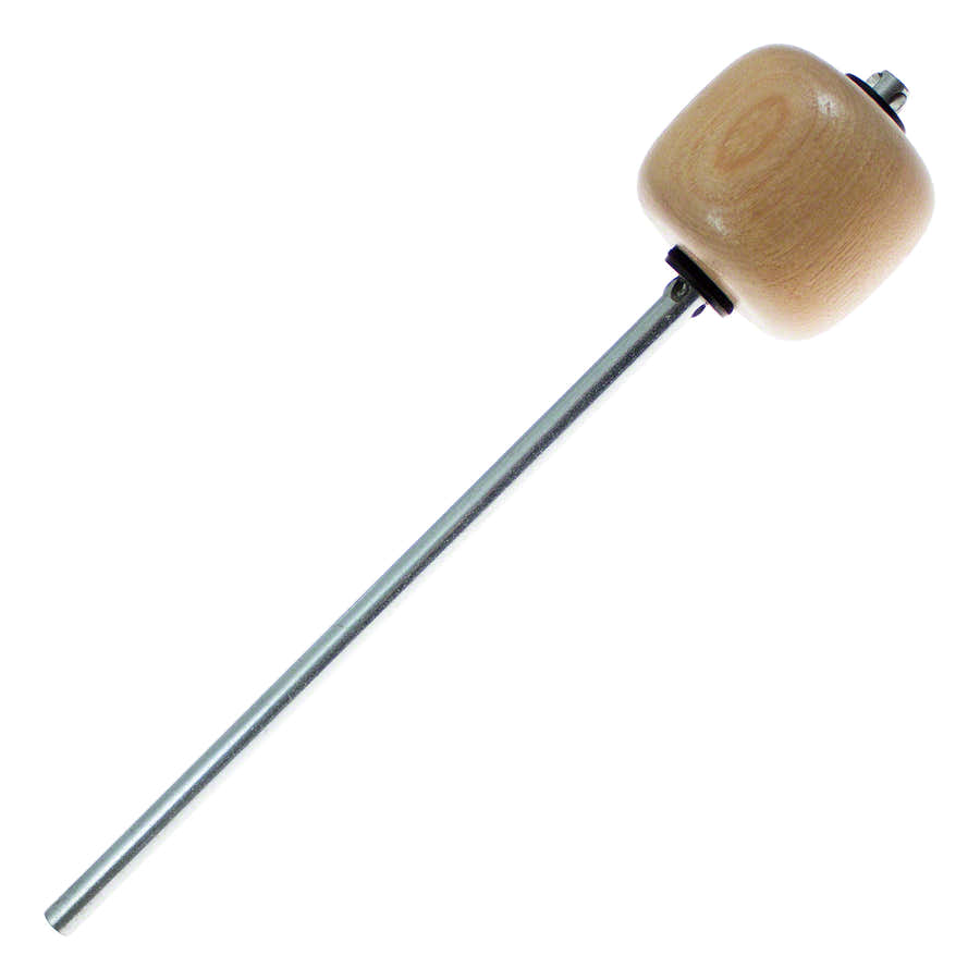 305 - Pedaalbeater GC - Esdoorn - Verchroomde stang - Gebogen voor dubbel pedaal