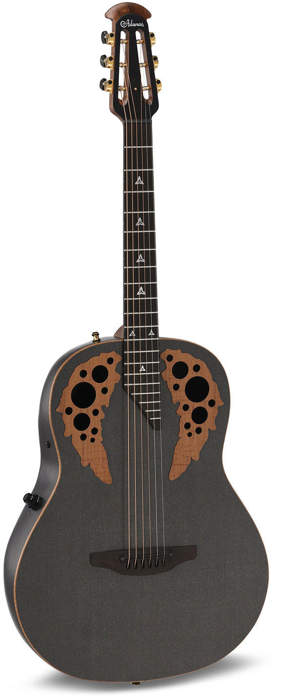 Adamas U581T-SPM Mid-Depth Non-Cutaway Black Satin Copper Metal Flake U581T-FM-G
