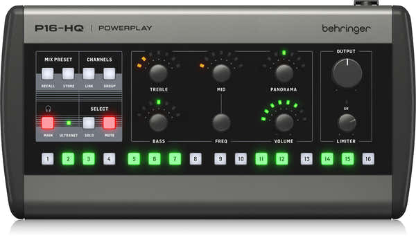Behringer P16-HQ - Monitoring Mixer 16 Cannaux