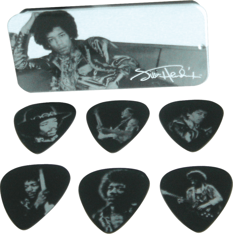 12 x Heavy Jimi Hendrix Silver Portrait Boîte