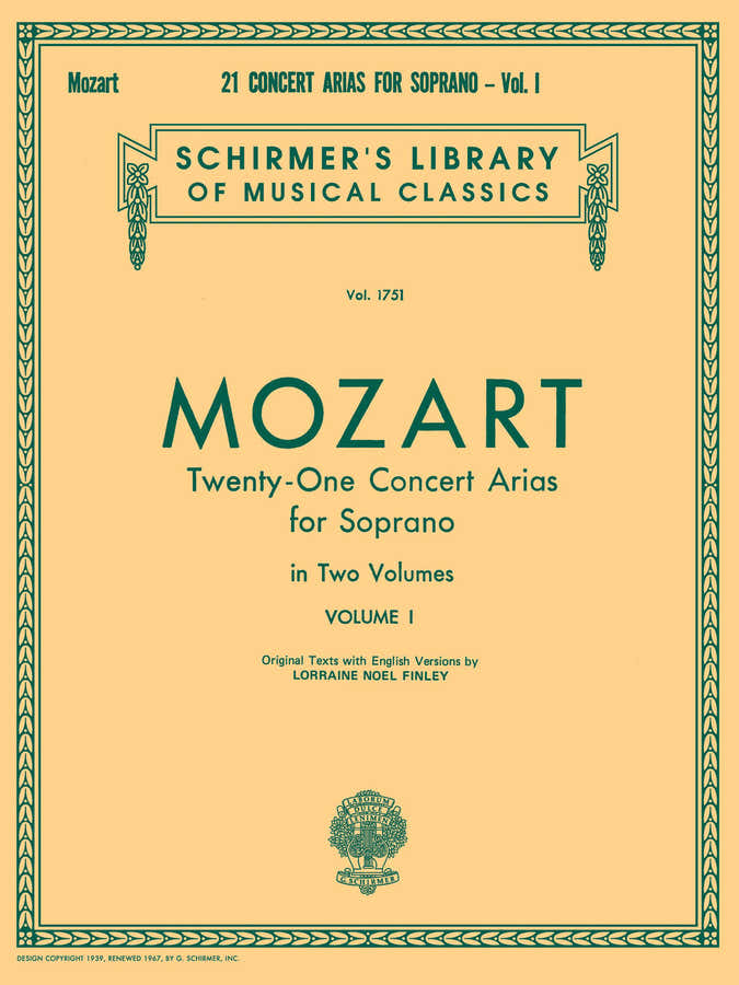 21 Concert Arias for Soprano - Volume I